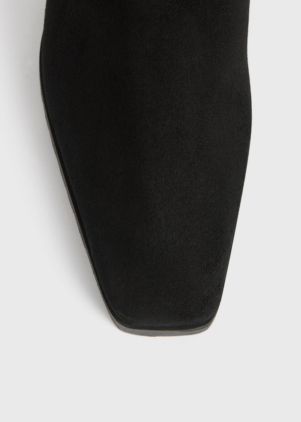 Fold-down shearling boots black