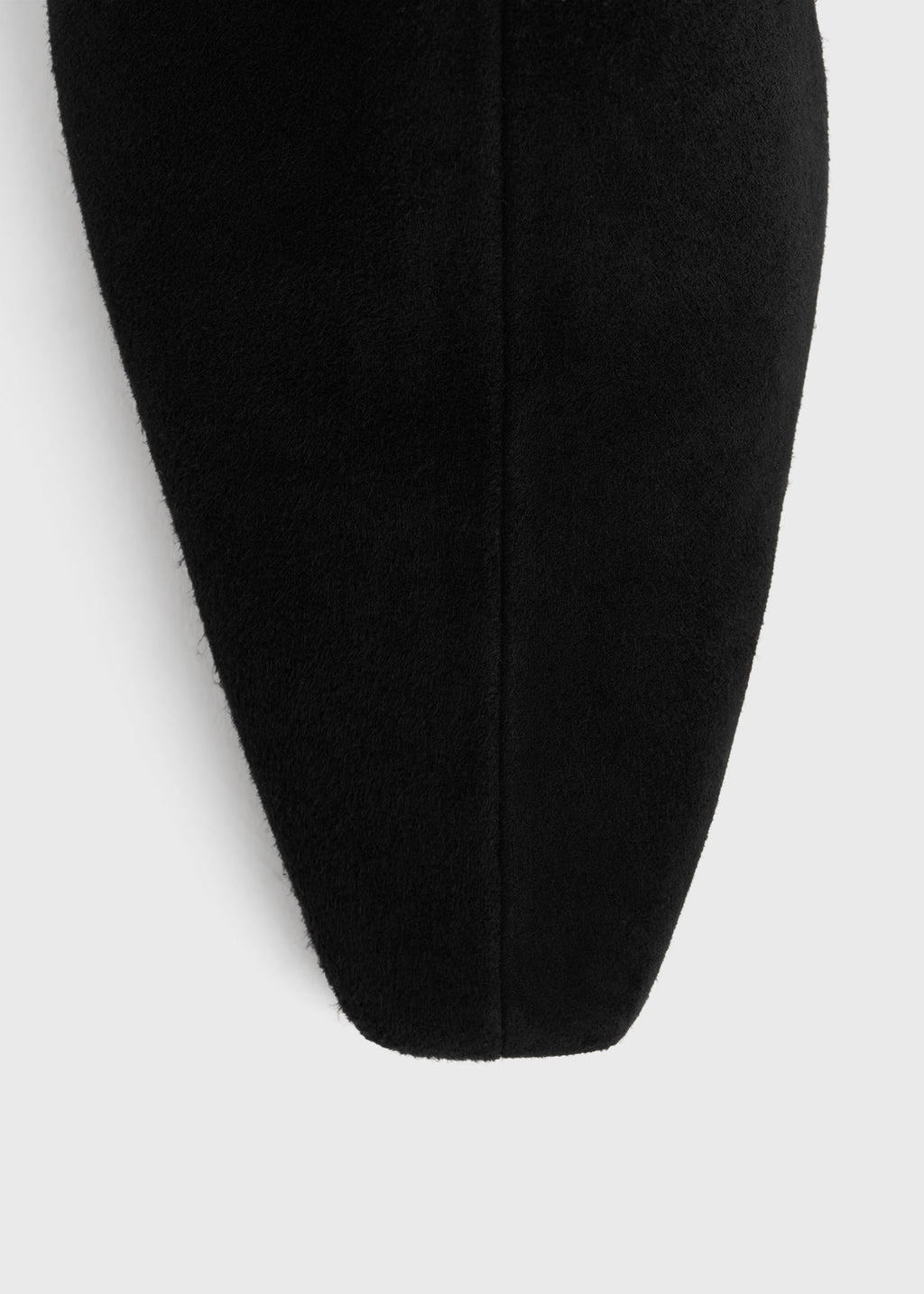 Zipped suede chelsea boots black